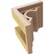 Ekena Millwork 5"W x 5"D x 5"H Wide Sheridan Rough Cedar Woodgrain TimberThane Corbel, Primed Tan CORUR05X05X05SHERCPR - alternate 2